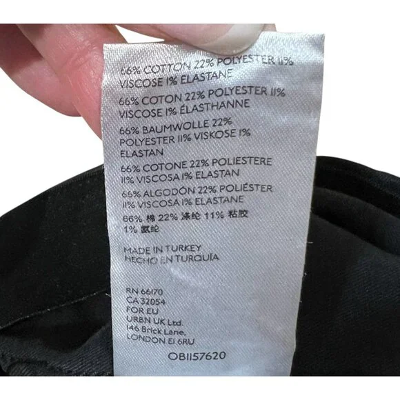 FREE PEOPLE Pants Women 26 Rinse Black Gray Flare Bell Bottom Faded Jean Pull On - Picture 4 of 10